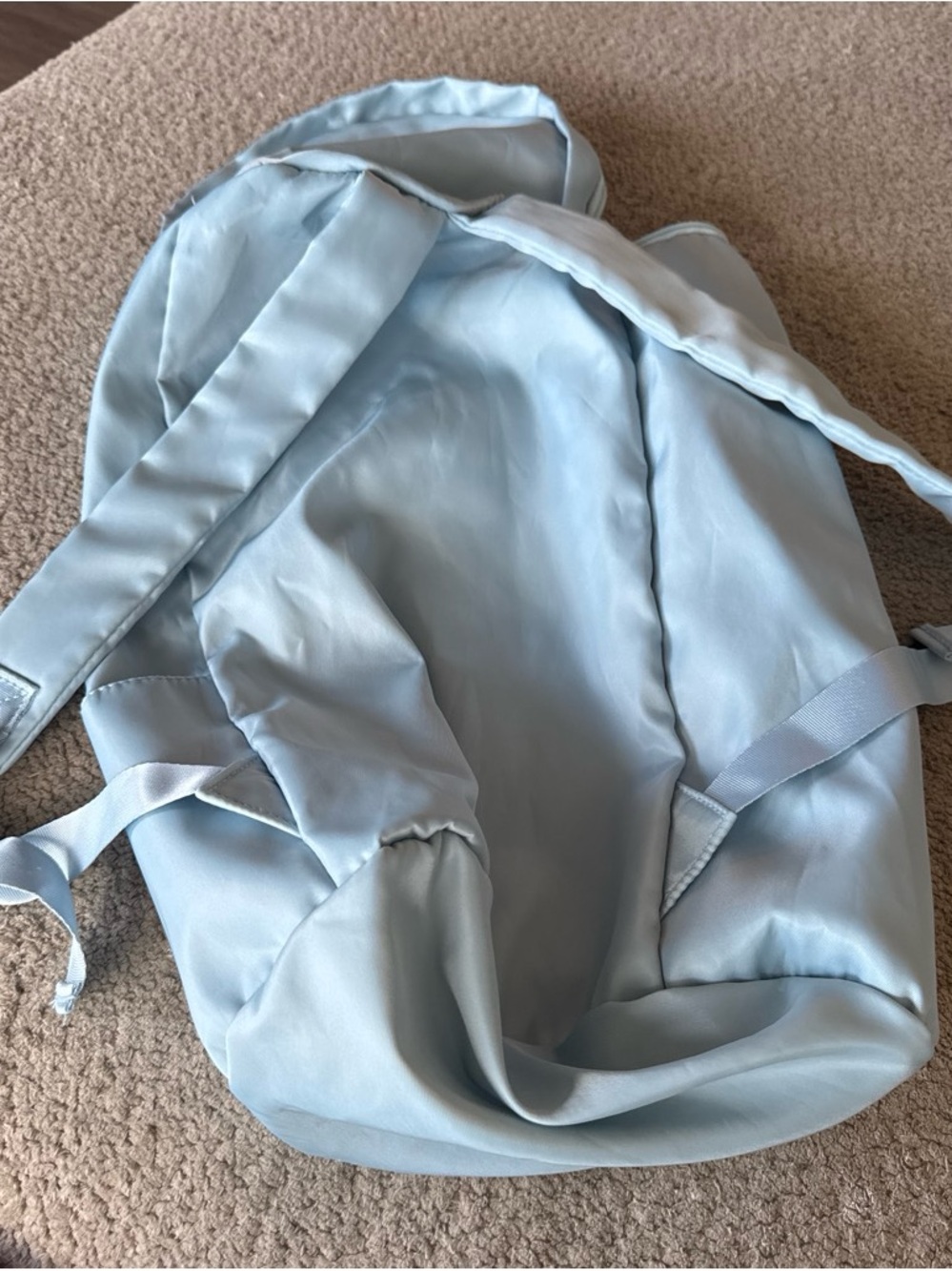Light Blue Minimalist Backpack - Picture 2 of 4